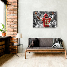 Load image into Gallery viewer, Patrick Mahomes Canvas Art – Touchdown NFL Wall Decor