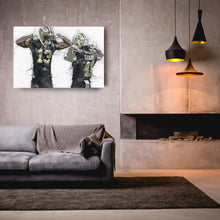 Load image into Gallery viewer, Michael Thomas & Alvin Kamara Canvas Art – New Orleans Saints Wall Decor