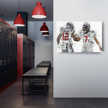 Load image into Gallery viewer, CJ Stroud & Nico Collins Canvas Art – Houston Texans Wall Decor