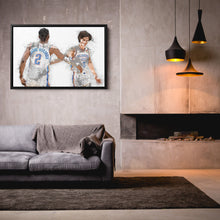 Load image into Gallery viewer, Shai Gilgeous-Alexander & Josh Giddey Canvas Art – Oklahoma City Thunder Wall Decor