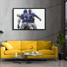 Load image into Gallery viewer, Adolis Garcia & Corey Seager Canvas Art – Texas Rangers Wall Decor