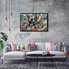 Load image into Gallery viewer, DC Superheroes Canvas Wall Art – Comics Print for Kids Room
