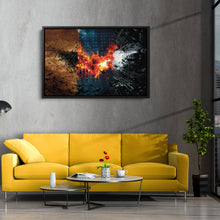 Load image into Gallery viewer, Batman Illustration Canvas Print – Joker Movie Wall Art for Superhero Home Decor