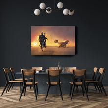 Load image into Gallery viewer, The Mandalorian Movie Poster Canvas Art - Star Wars Home Decor