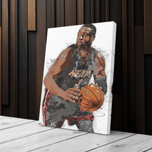 Load image into Gallery viewer, Dwyane Wade Canvas Art – Miami Heat Wall Decor