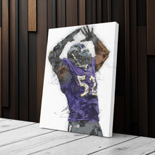 Load image into Gallery viewer, Ray Lewis Wall Art - Baltimore Ravens NFL Wall Decor
