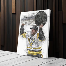 Load image into Gallery viewer, Sidney Crosby Canvas Art – Pittsburgh Penguins Wall Decor
