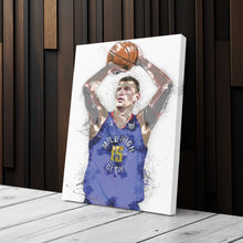 Load image into Gallery viewer, Nikola Jokic Canvas Art – Denver Nuggets Wall Decor