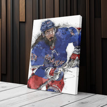 Load image into Gallery viewer, Mika Zibanejad Canvas Art – New York Rangers Wall Decor