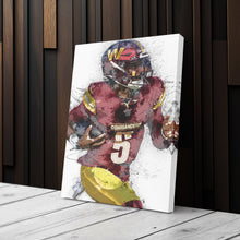 Load image into Gallery viewer, Jayden Daniels Canvas Art – Washington Commanders Wall Decor