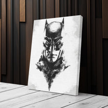 Load image into Gallery viewer, Batman Face Canvas – DC Comics Wall Art Gift for Superhero Fans and Man Cave Decor