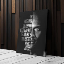 Load image into Gallery viewer, Michael Jordan Face Canvas Art - Motivational NBA Poster Wall Decor