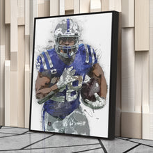 Load image into Gallery viewer, Jonathan Taylor Canvas Art – Indianapolis Colts Wall Decor
