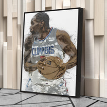 Load image into Gallery viewer, Kawhi Leonard Canvas Art – Los Angeles Clippers Wall Decor