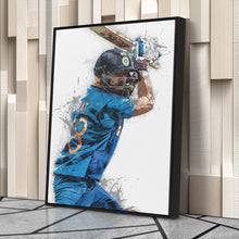 Load image into Gallery viewer, Virat Kohli Canvas Art – India Cricket Wall Decor