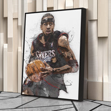 Load image into Gallery viewer, Allen Iverson Canvas Art – Philadelphia 76ers Wall Decor