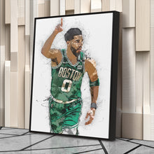 Load image into Gallery viewer, Jayson Tatum Canvas Art – Boston Celtics Superstar Wall Decor