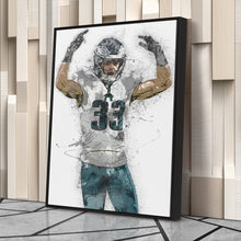 Load image into Gallery viewer, Cooper DeJean Canvas Art – Philadelphia Eagles Wall Decor