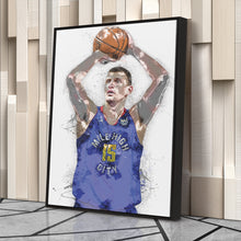 Load image into Gallery viewer, Nikola Jokic Canvas Art – Denver Nuggets Wall Decor