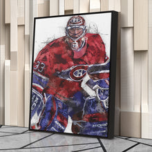 Load image into Gallery viewer, Patrick Roy Canvas Art – Montreal Canadiens Wall Decor