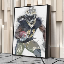 Load image into Gallery viewer, Alvin Kamara Canvas Art – New Orleans Saints Wall Decor