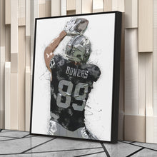 Load image into Gallery viewer, Brock Bowers Canvas Art – Las Vegas Raiders Wall Decor