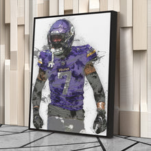 Load image into Gallery viewer, Byron Murphy Jr. Canvas Art – Minnesota Vikings Wall Decor