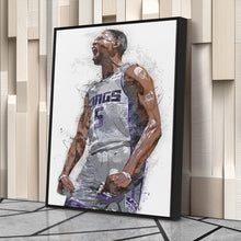 Load image into Gallery viewer, De'Aaron Fox Canvas Art – Sacramento Kings Wall Decor