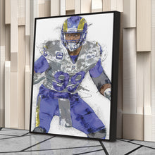Load image into Gallery viewer, Aaron Donald Canvas Art – Los Angeles Rams Wall Decor