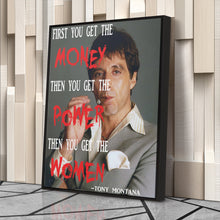 Load image into Gallery viewer, Scarface Quote Canvas Art – Tony Montana Wall Decor
