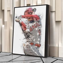 Load image into Gallery viewer, Shohei Ohtani Canvas Art – Los Angeles Angels Wall Decor