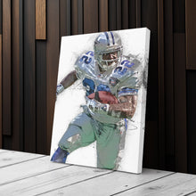 Load image into Gallery viewer, Emmitt Smith Canvas Art – Dallas Cowboys Wall Decor