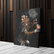 Load image into Gallery viewer, Roger Federer Canvas Print – Iconic Tennis Wall Art for Man Cave or Home