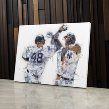 Load image into Gallery viewer, Aaron Judge & Anthony Rizzo Canvas Art – New York Yankees Wall Decor
