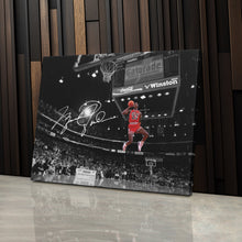 Load image into Gallery viewer, Michael Jordan Autographed Canvas – Slam Dunk Chicago Bulls Wall Art