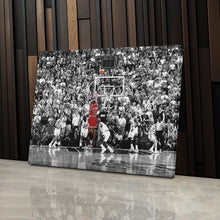 Load image into Gallery viewer, Michael Jordan The Last Shot Canvas Print – Chicago Bulls Basketball Wall Art Decor