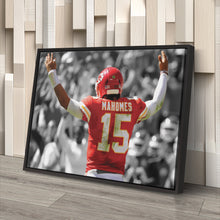 Load image into Gallery viewer, Patrick Mahomes Canvas Art – Touchdown NFL Wall Decor