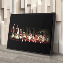 Load image into Gallery viewer, Michael Jordan Evolution Canvas – Chicago Bulls Wall Art Print for Sports Fans