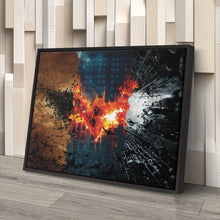 Load image into Gallery viewer, Batman Illustration Canvas Print – Joker Movie Wall Art for Superhero Home Decor