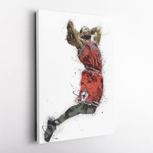 Load image into Gallery viewer, Derrick Rose Canvas Art – Chicago Bulls Wall Decor
