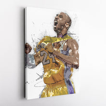Load image into Gallery viewer, Kobe Bryant Canvas Art – Lakers Basketball Wall Decor