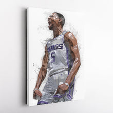 Load image into Gallery viewer, De'Aaron Fox Canvas Art – Sacramento Kings Wall Decor