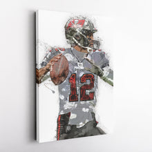 Load image into Gallery viewer, Tom Brady Canvas Art – Tampa Bay Buccaneers Wall Decor