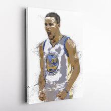 Load image into Gallery viewer, Stephen Curry Canvas Art – Golden State Warriors Wall Decor