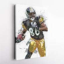 Load image into Gallery viewer, Hines Ward Canvas Art – Pittsburgh Steelers Wall Decor