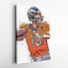 Load image into Gallery viewer, Peyton Manning Canvas Art – Denver Broncos Wall Decor