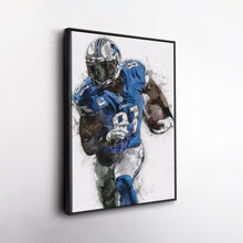 Load image into Gallery viewer, Calvin Johnson Canvas Art – Detroit Lions Wall Decor