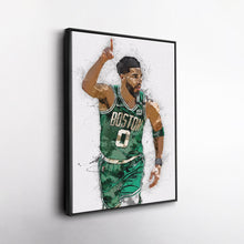 Load image into Gallery viewer, Jayson Tatum Canvas Art – Boston Celtics Superstar Wall Decor