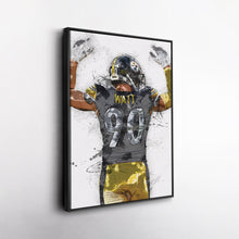 Load image into Gallery viewer, T.J. Watt Canvas Art – Pittsburgh Steelers Wall Decor
