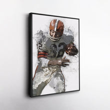 Load image into Gallery viewer, Jim Brown Canvas Art – Cleveland Browns Wall Decor